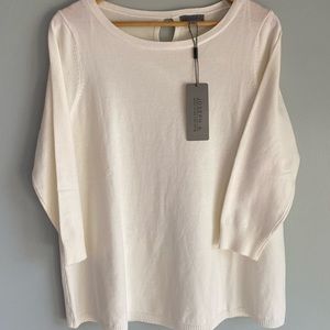 Joseph A, NWT, ivory top, size large